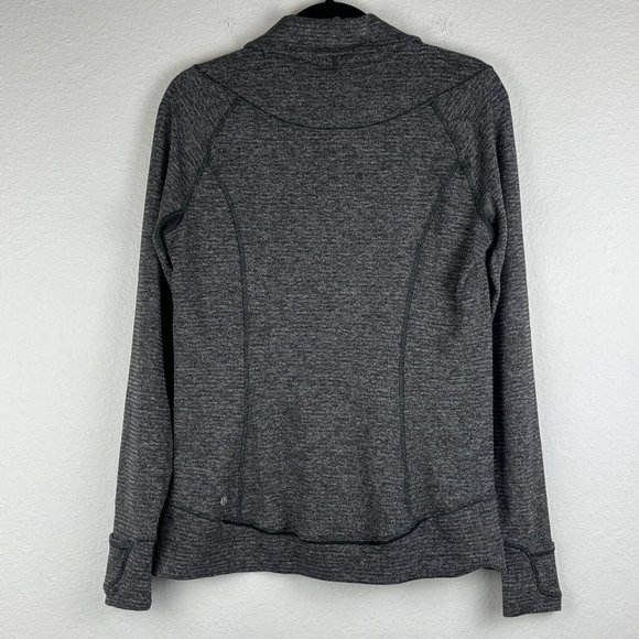 Lululemon Sweatshirt Women's Size 12 Think Fast Pullover Stretch Athletic Black - Picture 2 of 11